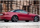 Oklejanie samochodw Mercedes SL oklejony foli czerwony mat + dach folia carbonowa 3M