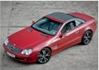 Oklejanie samochodw Mercedes SL oklejony foli czerwony mat + dach folia carbonowa 3M