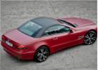 Oklejanie samochodw Mercedes SL oklejony foli czerwony mat + dach folia carbonowa 3M