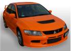 Oklejanie samochod�w Mitsubishi Lancer Evolution IX pomara�czowy po�ysk