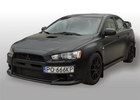 Oklejanie samochodw Mitsubishi Lancer Evolution X - czarny mat