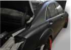Oklejanie samochodw Mercedes S BRABUS - czarny mat