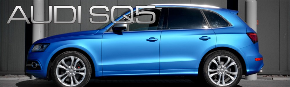 oklejanie auta Audi SQ5 w kolorze Blue Aluminium CWC-631 z palety firmy Arlon