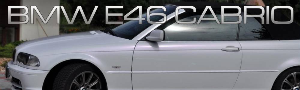 oklejanie samochodw BMW E46 cabrio - biaa pera variochrome