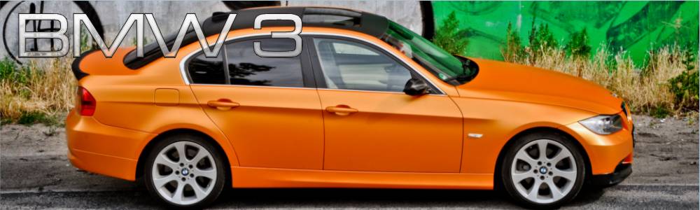 oklejanie auta BMW 330 oklejony foli� PWF Platinum Wrapping Film by Bruxsafol w kolorze Matt Sunrise Metallic PWF