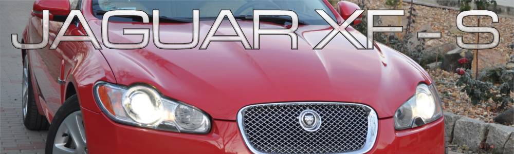 oklejanie auta Jaguar XF czerwony poysk