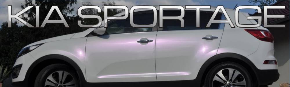 oklejanie samochodów Kia Sportage biała perła variochrome