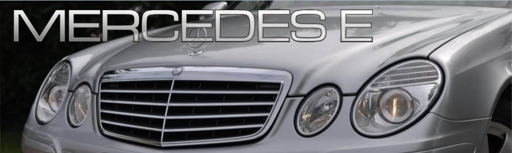 oklejanie samochodów Mercedes E srebrny metalik folia na